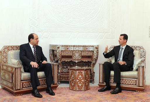 Nouri al maliki et Bachar al Assad