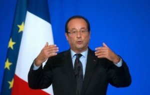 François Hollande, hier, à l'Elysée