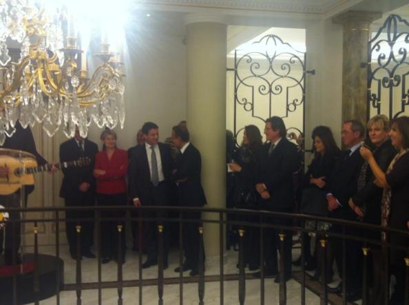 Chez l'ambassadeur du Qatar Son Excellence Mohamed Al Quawari, Manuel valls, Claude Gueant, Nadine Morano et Nora Berra.